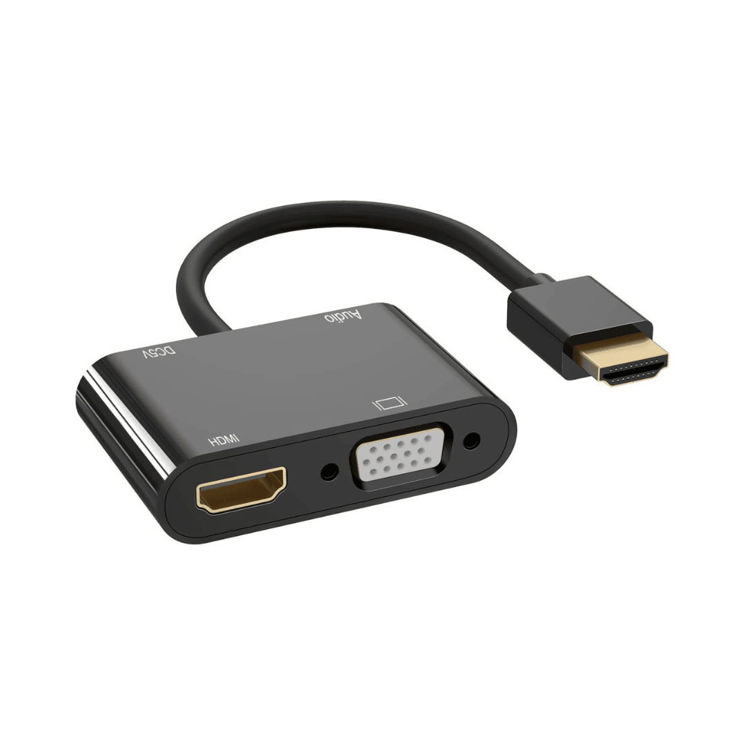 Adaptador HDMI A HDMI + VGA