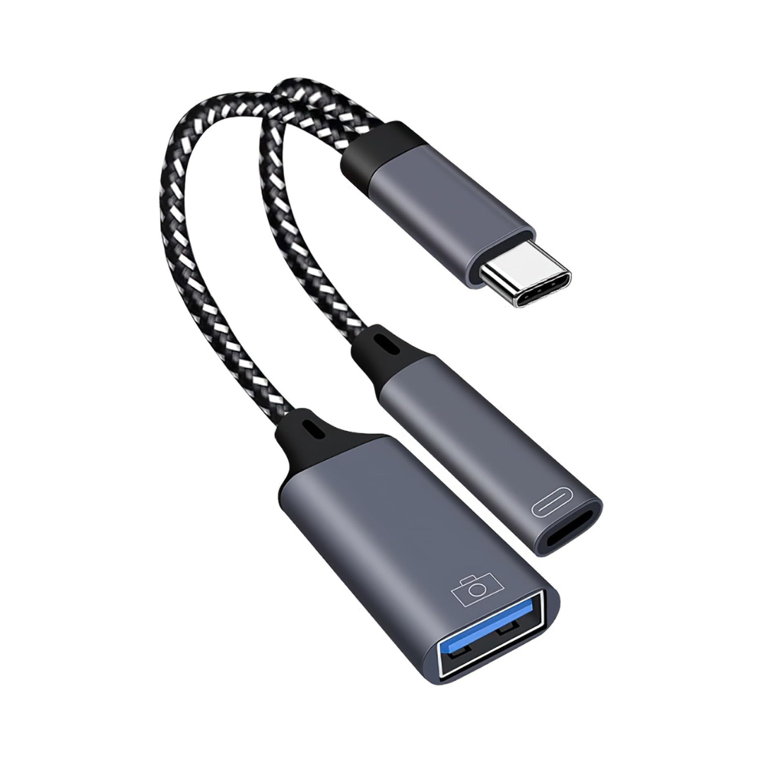 Adaptador Tipo-C a USB 3.0 OTG 2 en 1