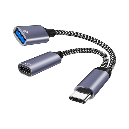 Adaptador Tipo-C a USB 3.0 OTG 2 en 1