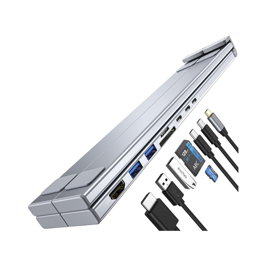 Soporte Dock Plegable para Laptop 8-en-1