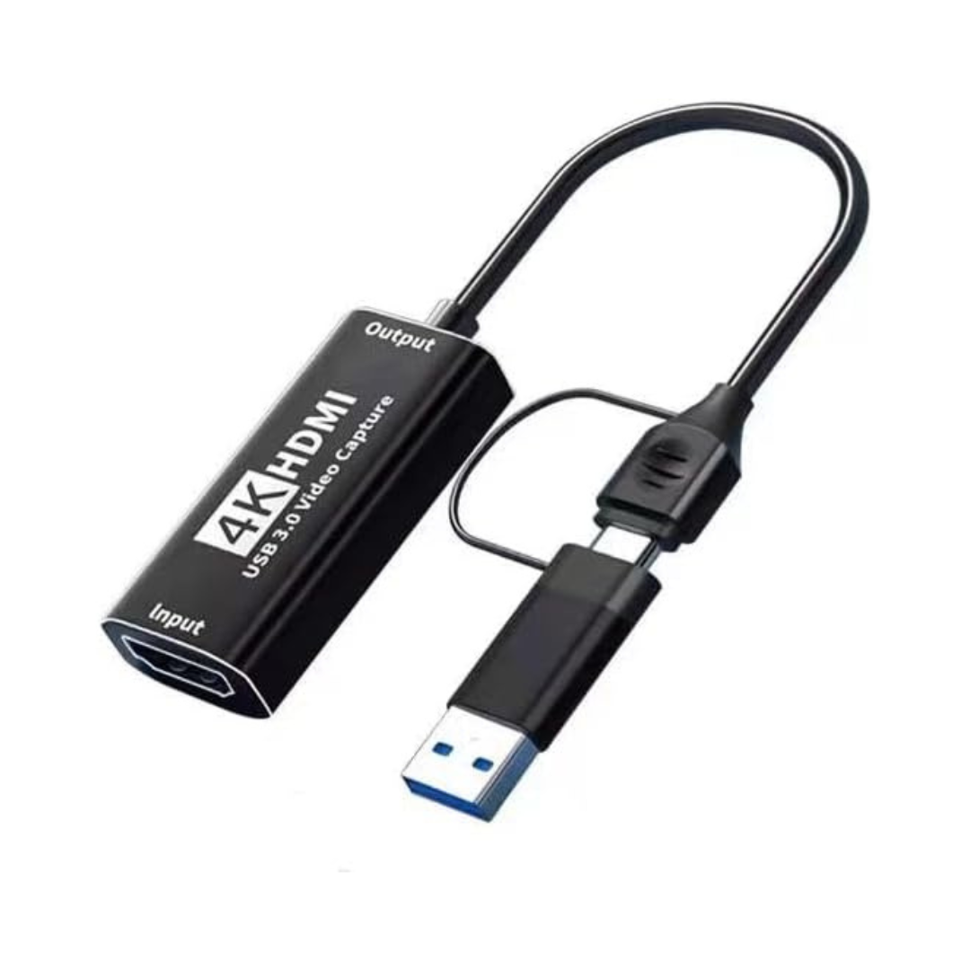 Tarjeta de Captura de Video HDMI 4K USB y Tipo C