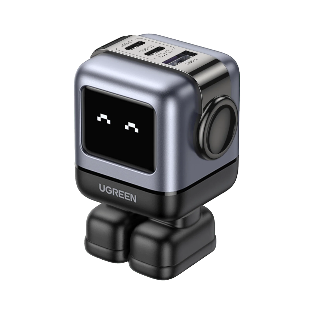 Cargador UGREEN Uno Robot GaN 65W de 3 puertos