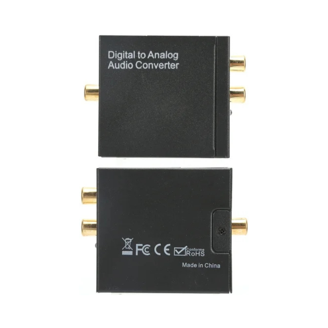 Convertidor de Audio Digital a Analógico con Salida RCA y Jack 3.5mm