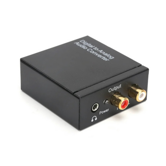Convertidor de Audio Digital a Analógico con Salida RCA y Jack 3.5mm