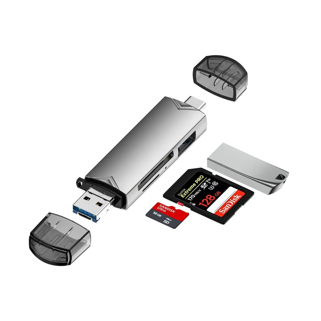 OTG 6 en 1 Tipo C Para Celulares, Tabletas y PC