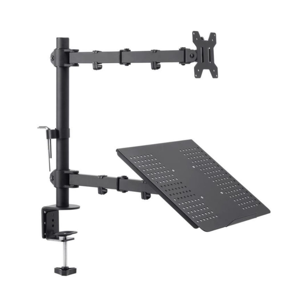 Soporte Ajustable Para Monitor De 13” a 32” y Laptop De Hasta 17” con Montaje VESA