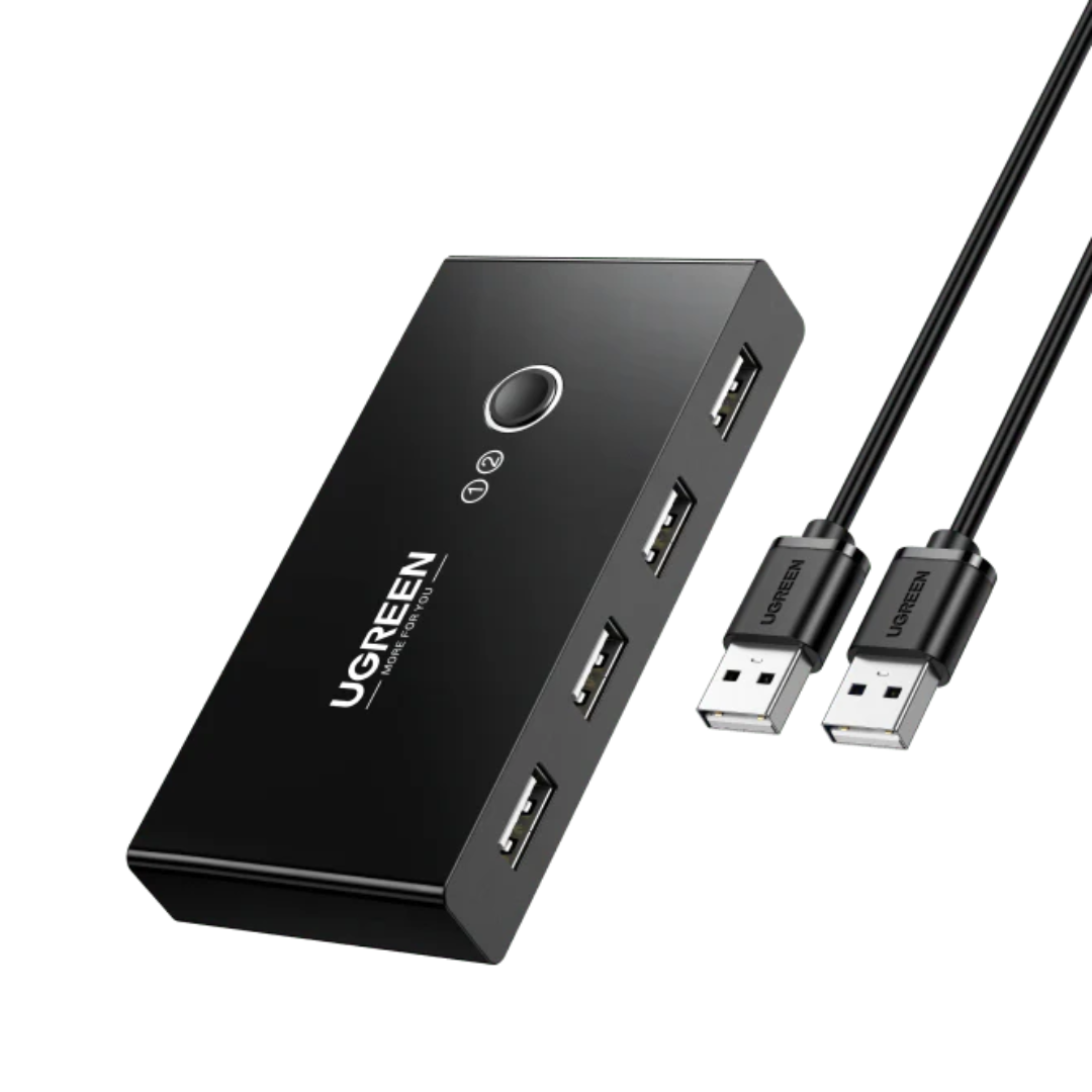 UGREEN USB 2 in 4 Switch to Share Peripherals Between 2 Computers
