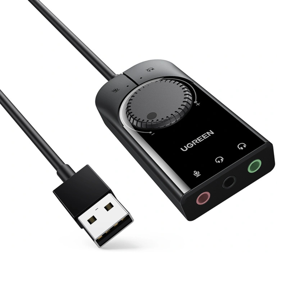 UGREEN CM129 USB to 3.5mm Jack External Sound Adapter