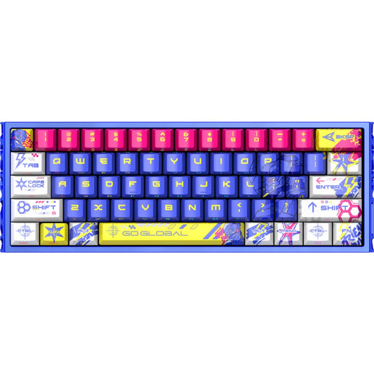 Teclado Magnético T-WOLF T90 61 Teclas RGB 8000Hz vista principal 2 sobre fondo blanco