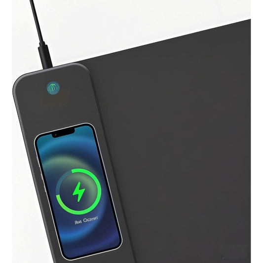 Mousepad Gamer RGB con Cargador Inalámbrico, vista de presentación 2