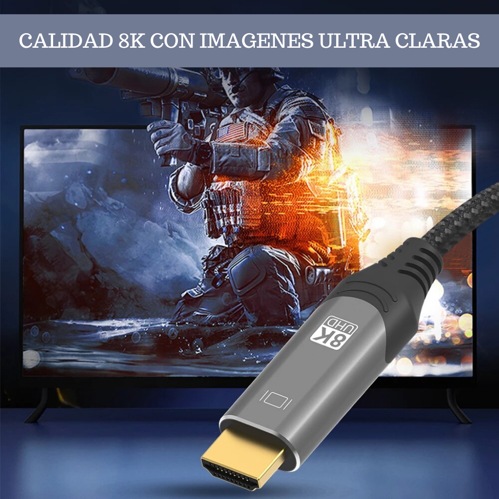 Cable 8k DisplayPort 1.2 A HDMI 2.1