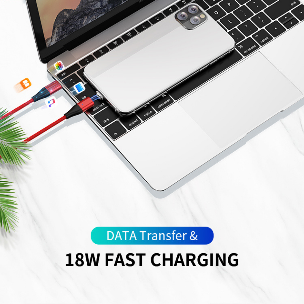 Cable 18W C a Lightning Magnético