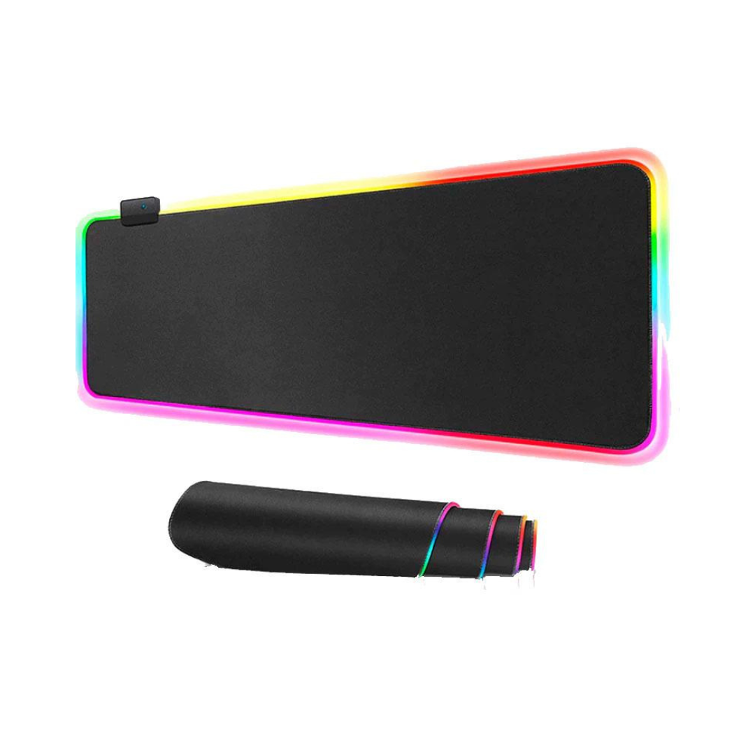 Mouse Pad Gamer RGB Con Superficie de Baja Friccion