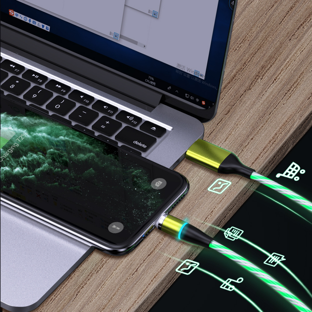 Cable LED Magnético 3 en 1