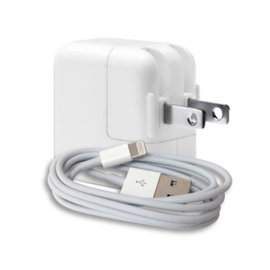 Cargador Apple 12w iPad iPhone + Cable Lightning Original