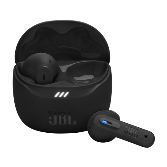 JBL Tune Flex 2 Black vista principal sobre fondo blanco