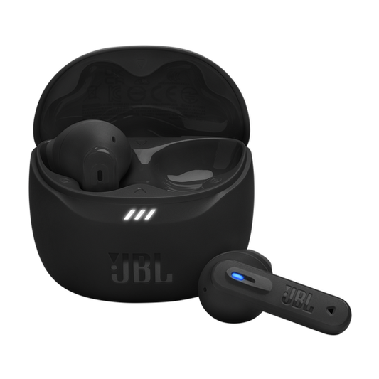 JBL Tune Flex 2 Black vista principal sobre fondo blanco