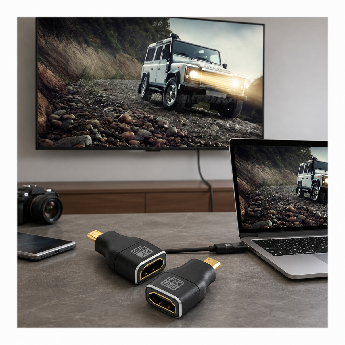 Conecta a pantallas HDMI con facilidad