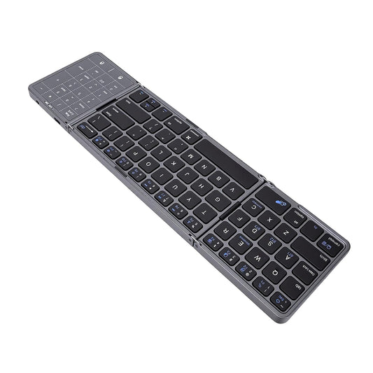 Teclado Plegable Bluetooth B089 Con Touchpad Y Numpad