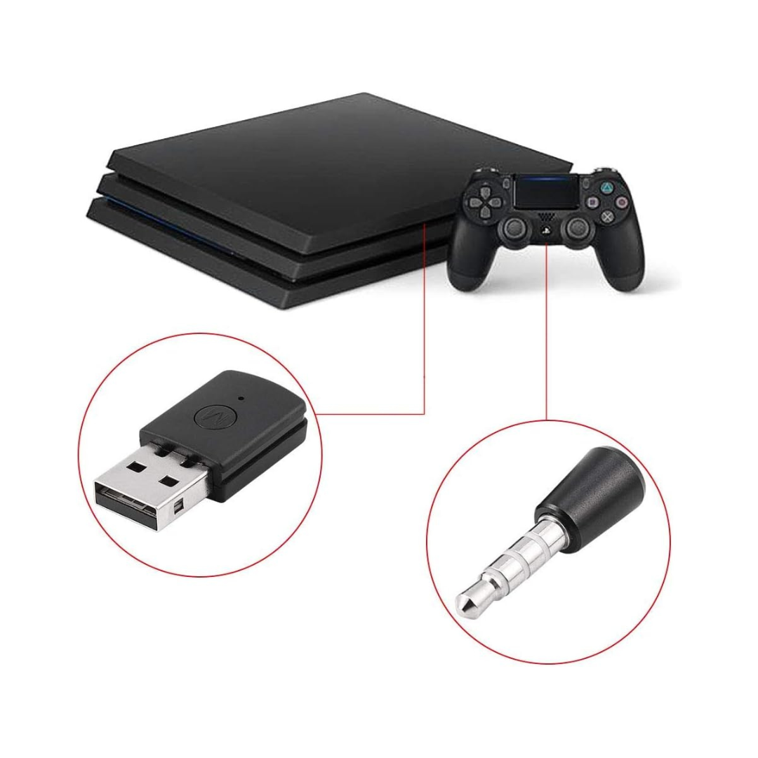 Adaptador Bluetooth Con Microfono Para PS4 y PS5