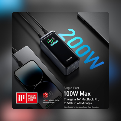 Potencia total de 200W