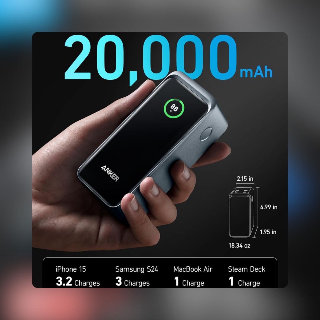 Capacidad de 20,000mAh