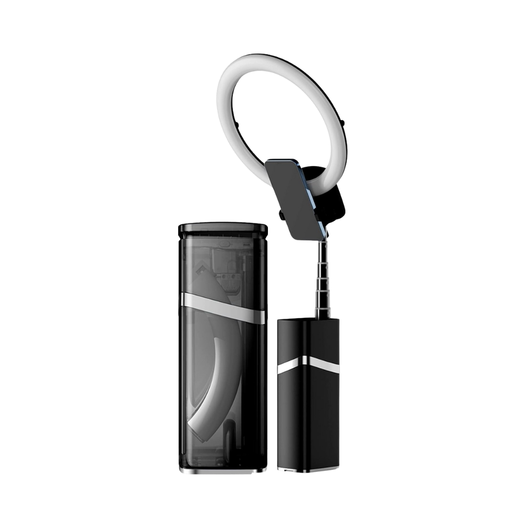 Aro de Luz LED Recargable de 10" con Trípode de 190 CM