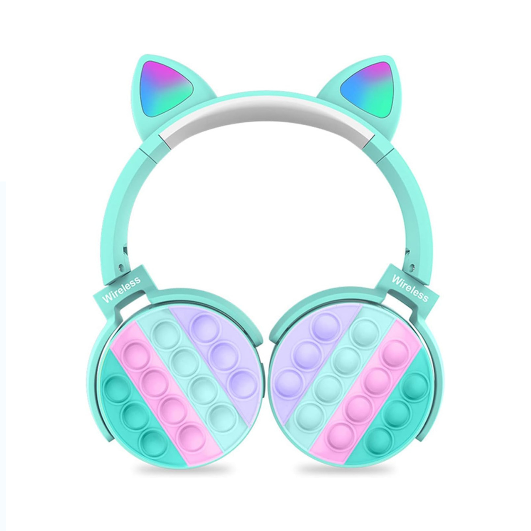 Auricular Bluetooth Orejas De Gato Leds