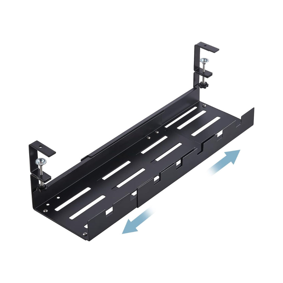 Bandeja De Metal Para Organizar Cables Bajo El Escritorio