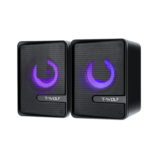 Bocinas T-WOLF S3 RGB 2.0 USB para PC