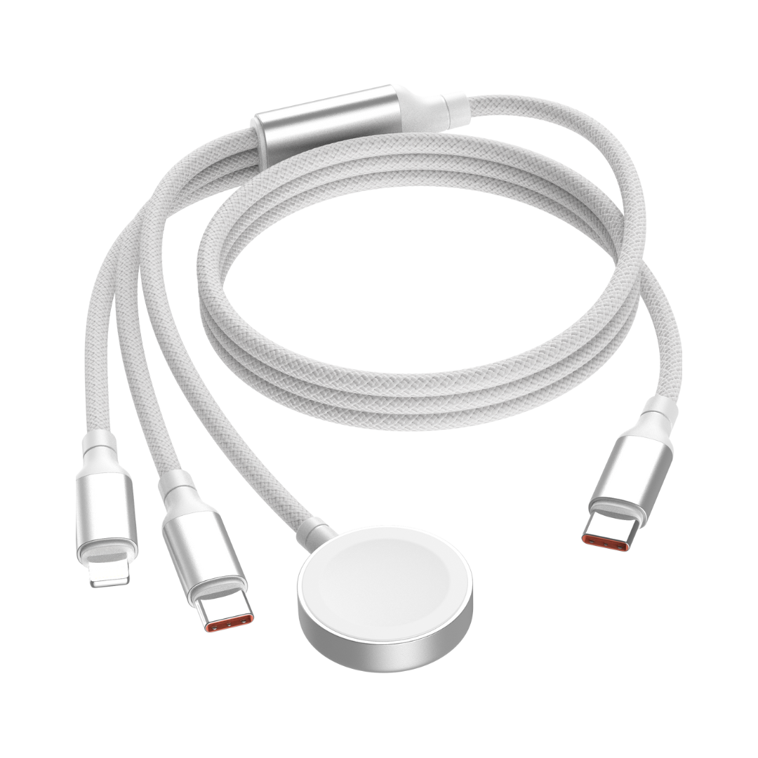 Cable Cargador 4 en 1 LISEN con Adaptador de 20W