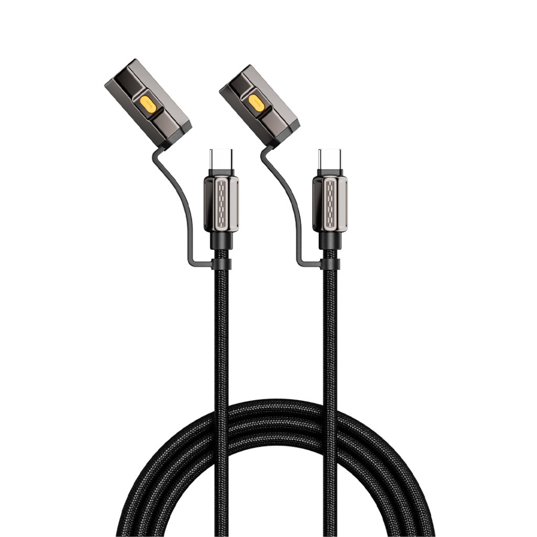 240W USB-C Cable with Electric Lighter and Flashlight