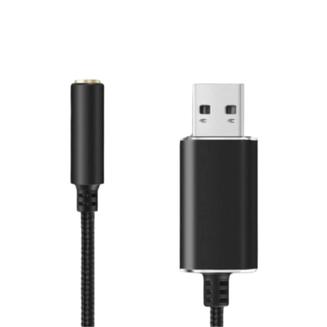 Cable Adaptador De Audio USB A Jack 3.5mm