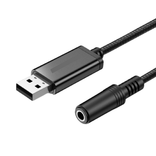 Cable Adaptador De Audio USB A Jack 3.5mm