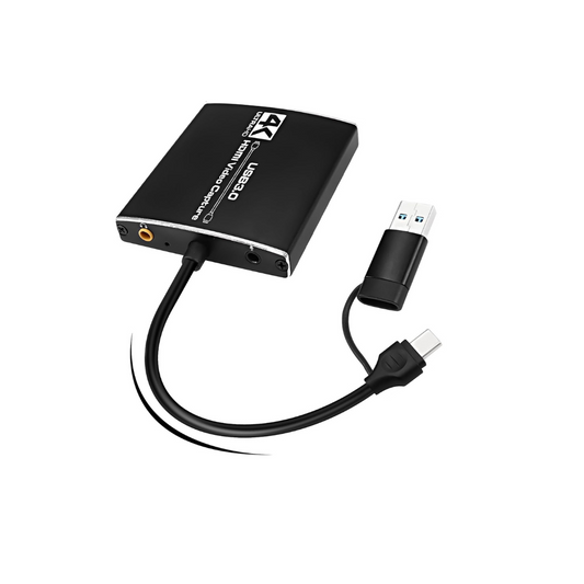 Tarjeta de Captura de Video Doble HDMI 4K USB y Tipo C 3.0