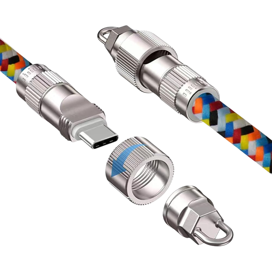 Cordon Collar y Cable Cargador Para Teléfono