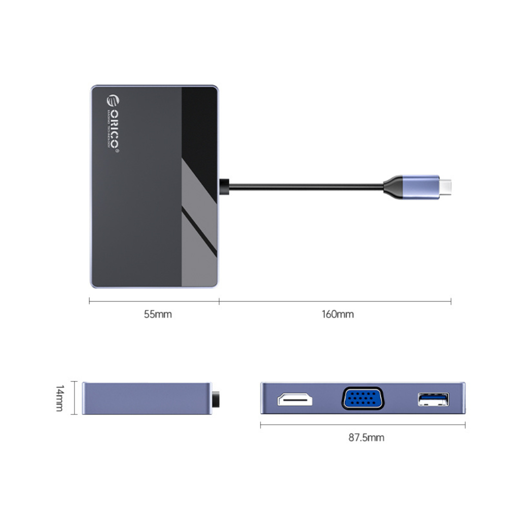 Hub Orico USB-C 5 en 1 Docking Station