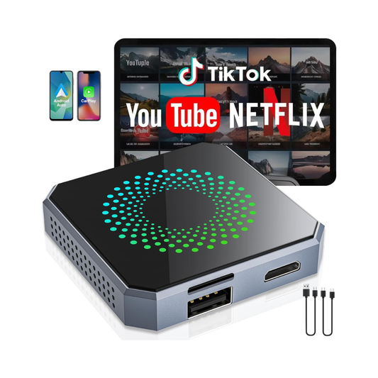 AI Box Android 13 para CarPlay y Android Auto Inalámbrico 3 en 1