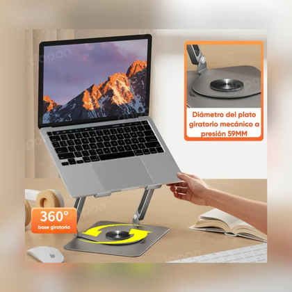 360° rotating base