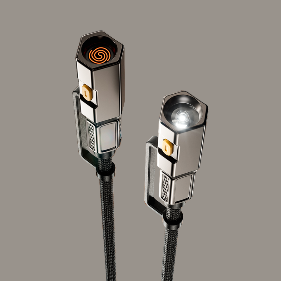 Cable USB-C 240W con Encendedor Eléctrico y Linterna