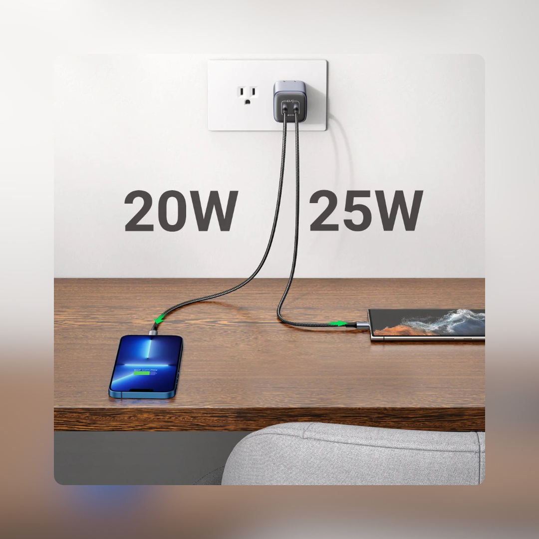 Carga dual 25W + 20W