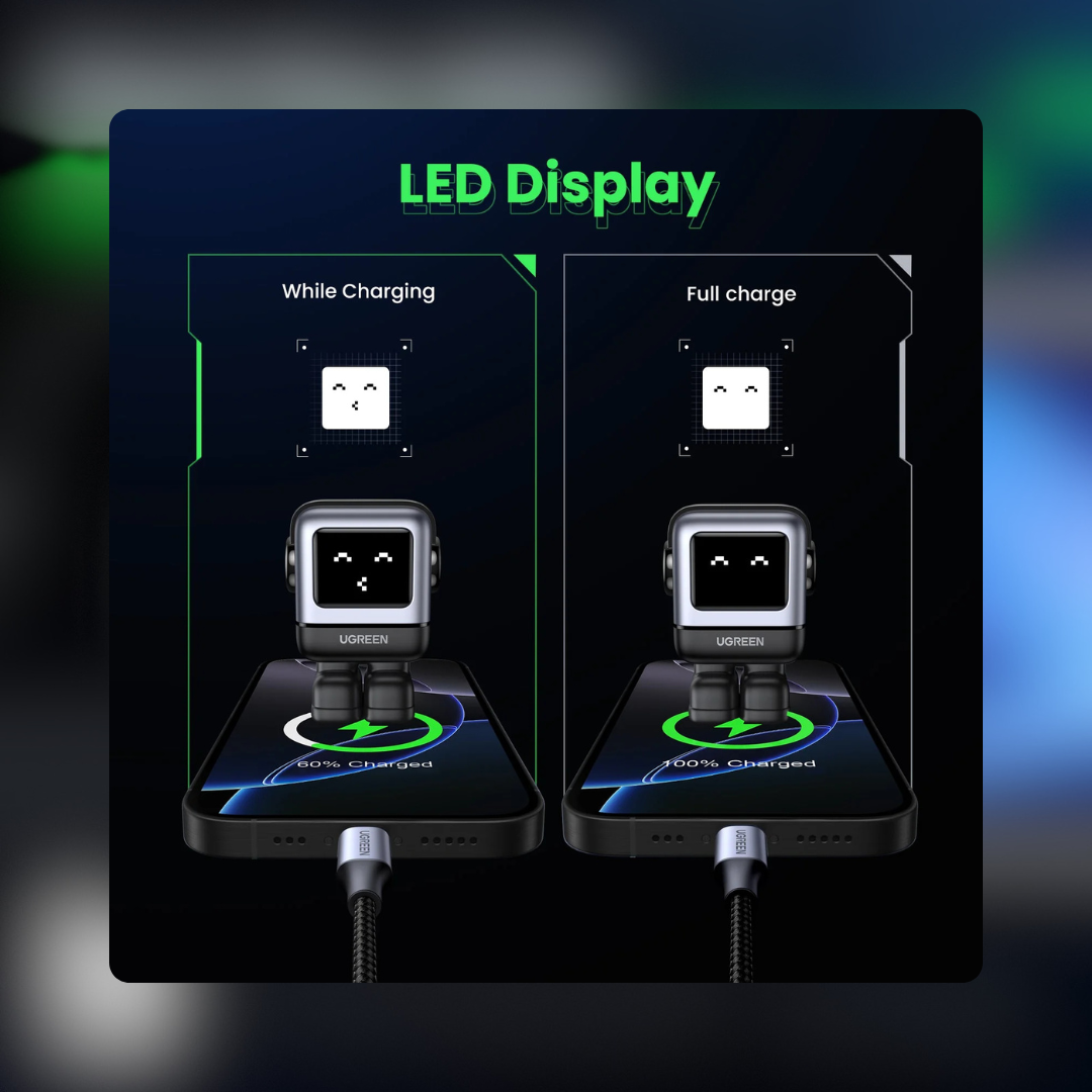 LED display with expressions