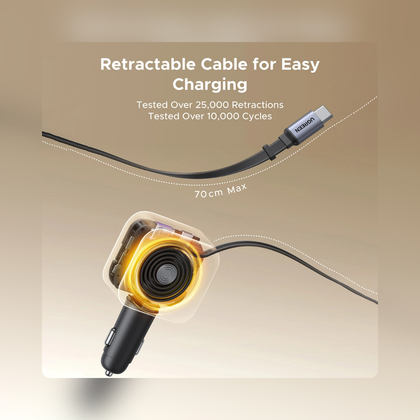 Integrated retractable cable