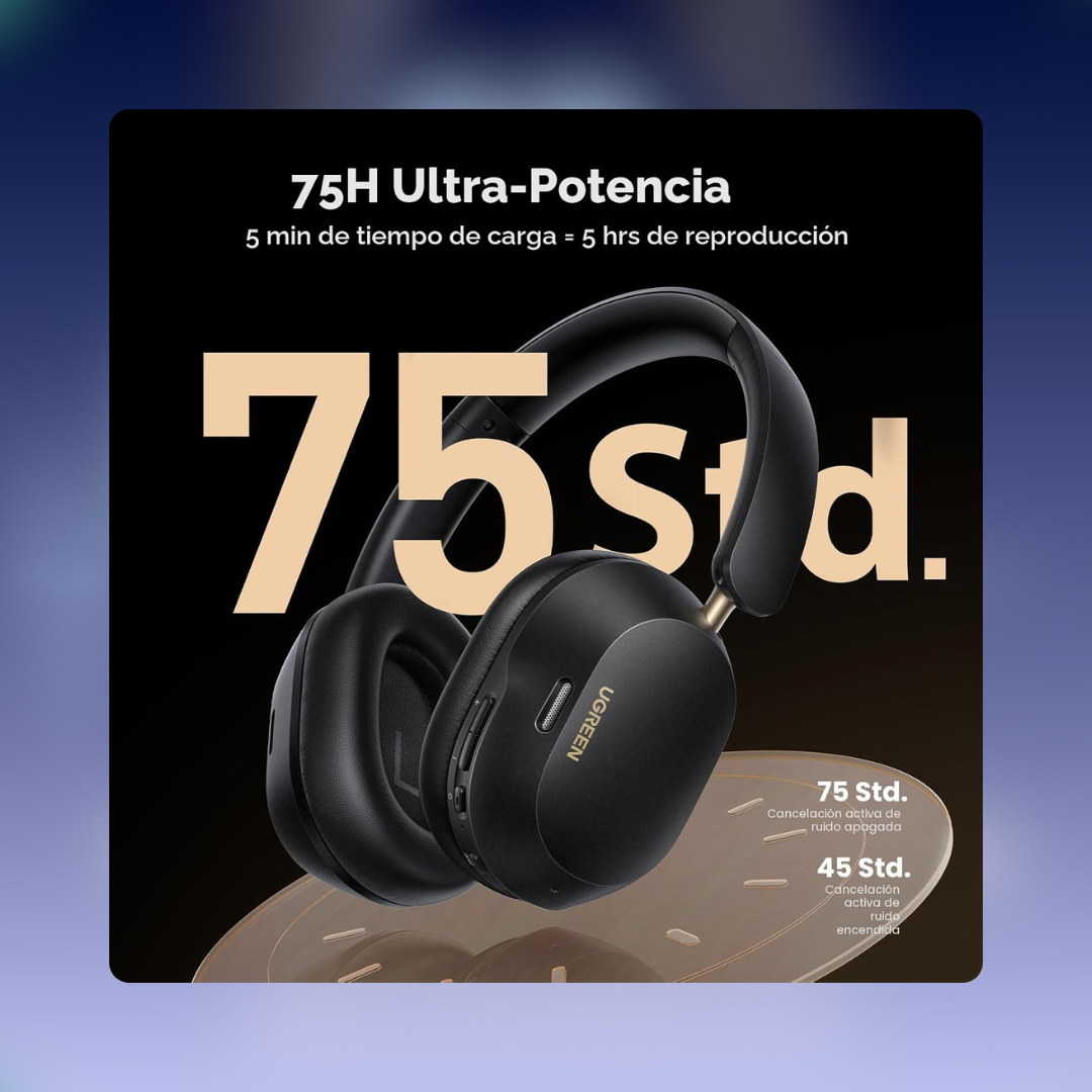 Hasta 75 horas de uso