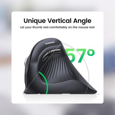 Ángulo cómodo de 57°