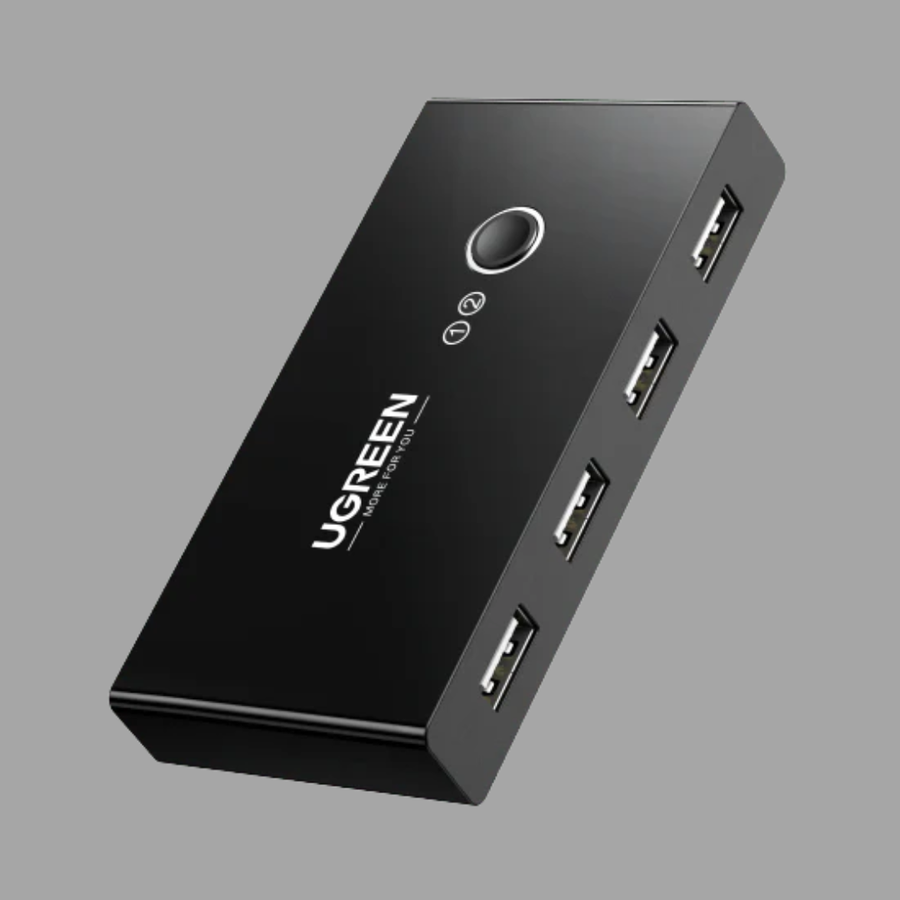UGREEN USB 2 in 4 Switch to Share Peripherals Between 2 Computers