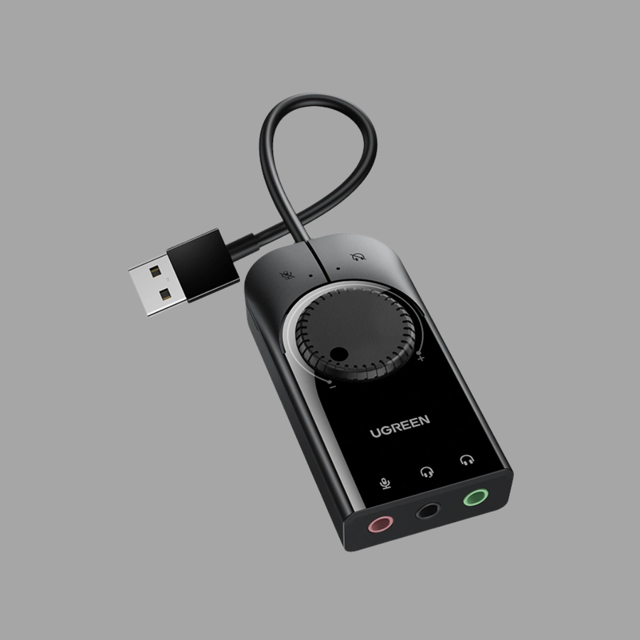 UGREEN CM129 USB to 3.5mm Jack External Sound Adapter