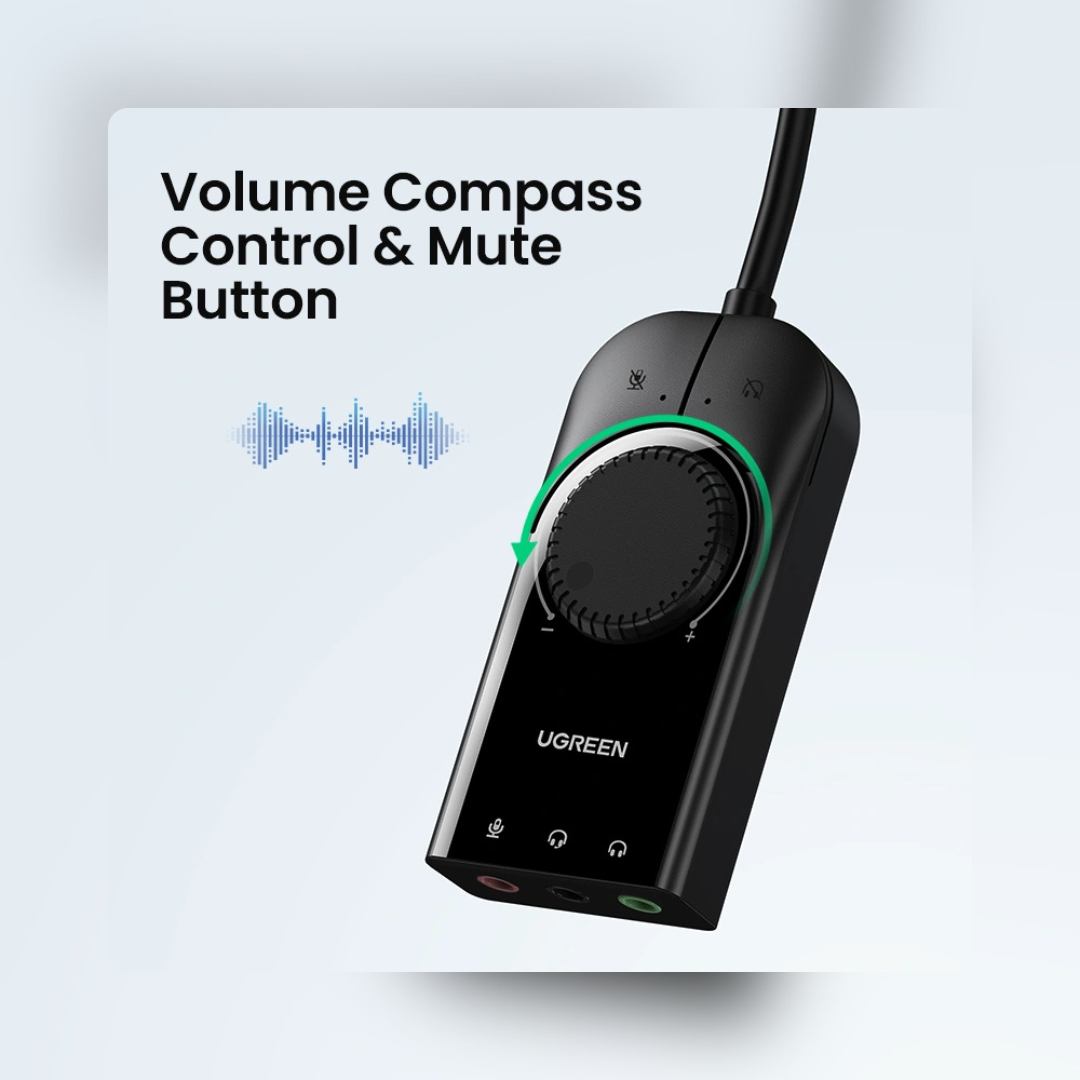 Volumen y mute integrados