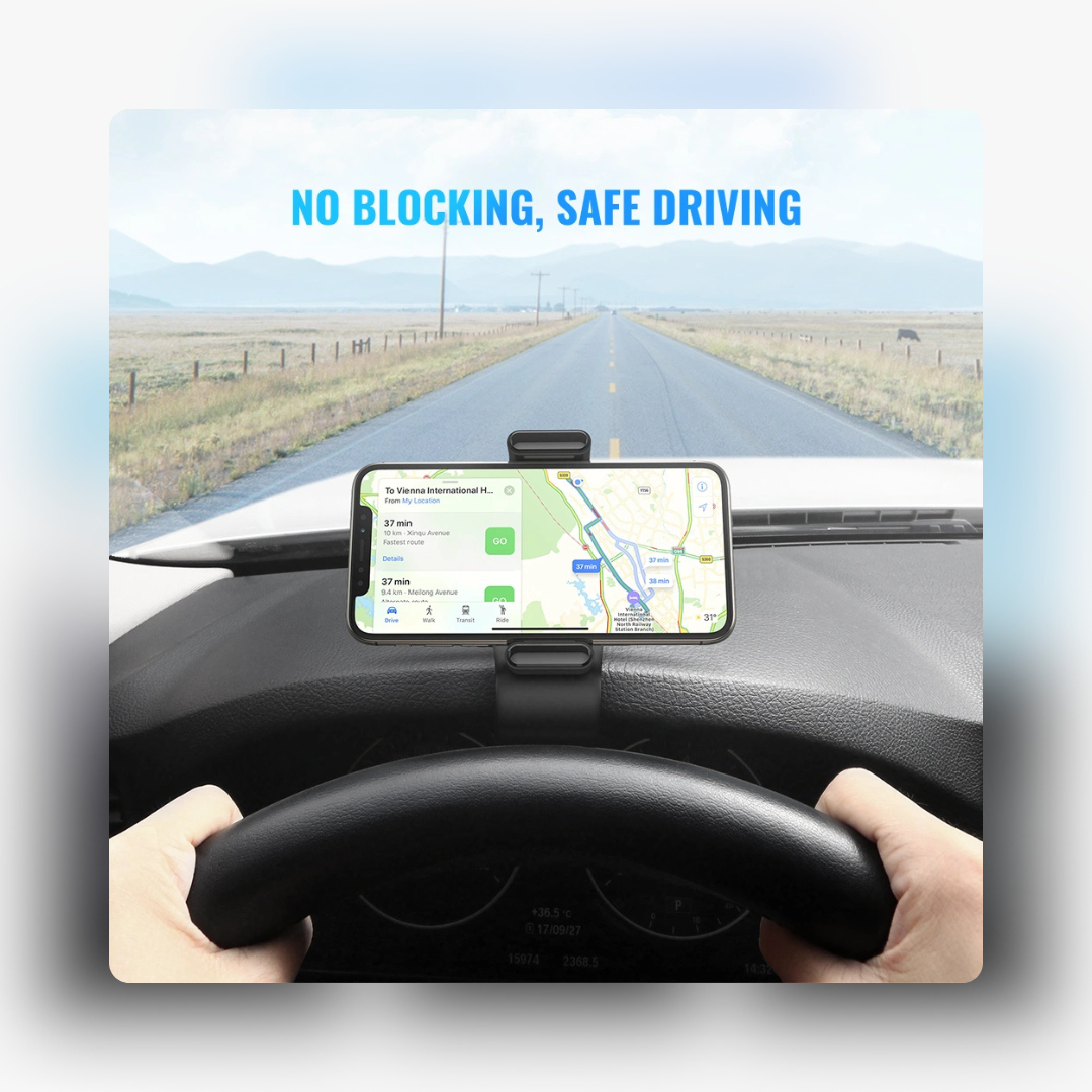 I drive without blocking the view