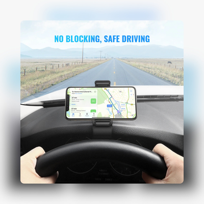 I drive without blocking the view